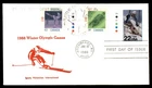 Mayfairstamps US FDC 1988 Alaska winter Olympics mixed Canadian franking First D