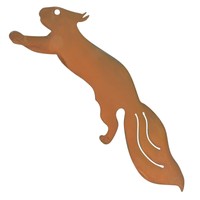 Rost EichhöRnchen Figur EichhöRnchen Deko Metall Baumstecker Rost Edelrost Ga...