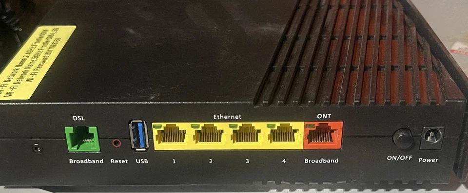 Módem router ARRIS Frontier NVG443B doble banda Wi-Fi DSL unidad de trabajo solo B Foto 3 de 3