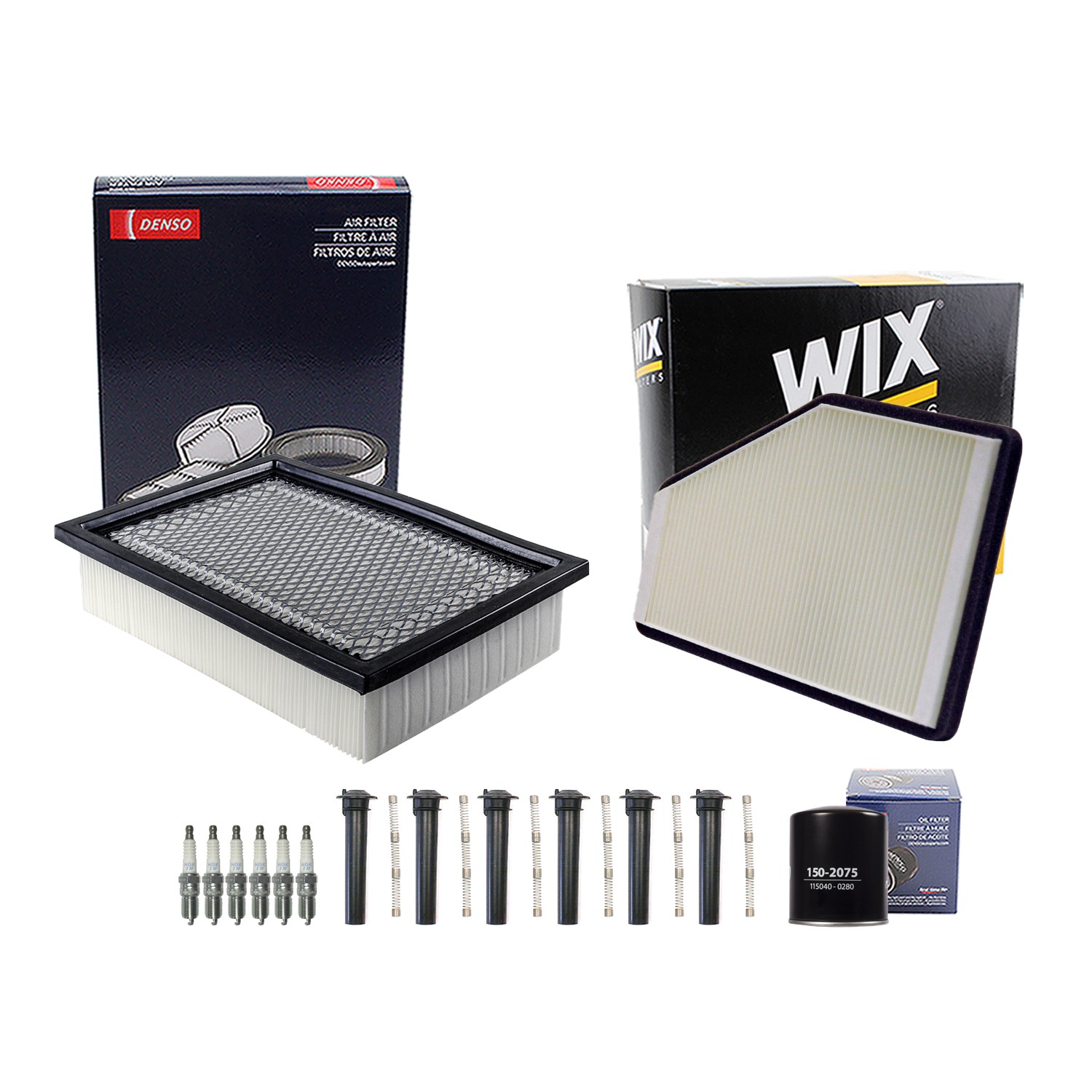 Denso Tune Up Kit NGK 6 Spark Plugs  Boots Kit for Escape Mariner 3.0L V6 DOHC