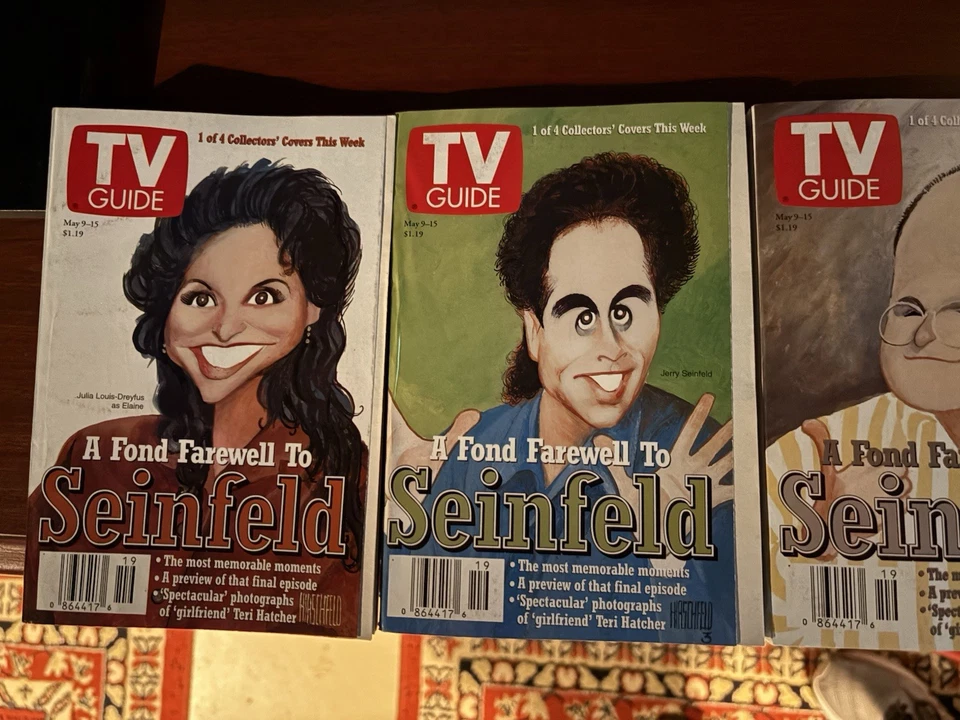TV Guide a Fond Farewell to Seinfeld May 1998 Edition set of 4, Stored Away - Image 2 of 4