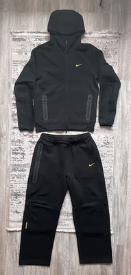  Nike x Nocta Tech Fleece Hoodie & Jogger Set Schwarz Größe L Neu mit Etikett