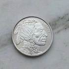 1 oz Indian/Buffalo Silver Round .999 Fine Bullion 1 Troy Ounce some toning!