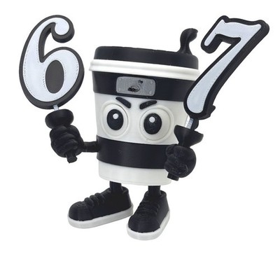 67 Boy Cappuccino Assassino Italian Brainrot 3DPrinted Toy Figure Gift Present