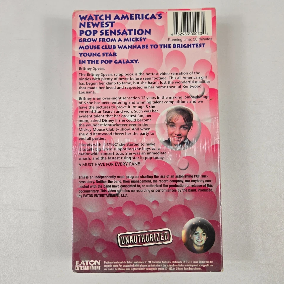 Britney Spears Star Baby Scrapbook VHS 1999 Unauthorized Pop Music Bio New Foto 2 de 4