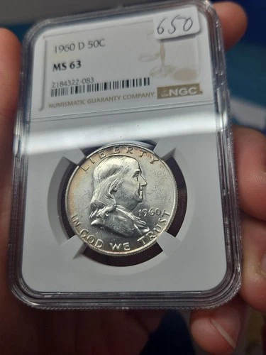 1960-D Franklin Half Dollar — photo from another recent sale