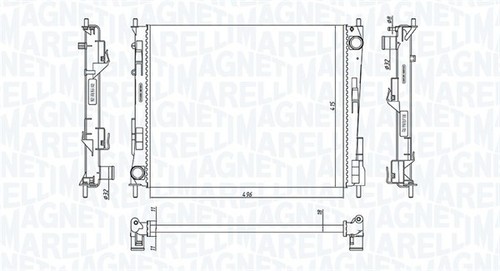 RADIATOR ENGINE COOLING 350213186800 FOR RENAULT TWINGOII D4F764/770/772 1.1L - Picture 2 of 7