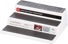 3-Tier Spice Rack Organizer for Cabinet or Pantry, 10-Inch Non-Skid Tiered Shelf