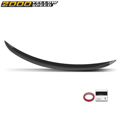 Rear Trunk Spoiler Lip Wing Carbon Fiber Fit For 05-11 BMW E90 3-Series MP Style