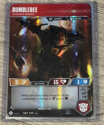 Transformers TCG Bumblebee Legendary Warrior SRT Super Rare T09 Wave 1
