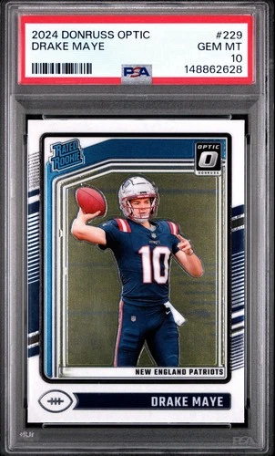 2024 Panini Donruss Optic - Rated Rookie Drake Maye #229 (RC) PSA 10