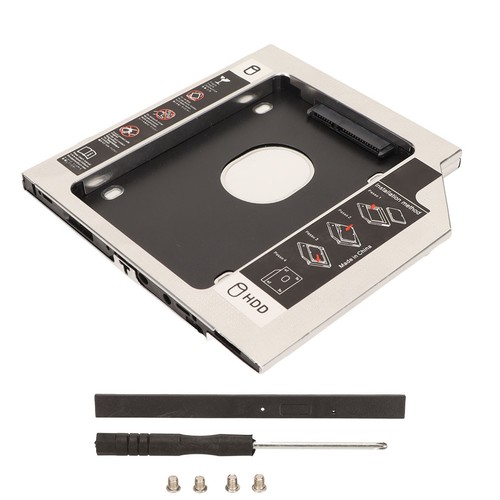 2.5in Hard Drive Caddy 9.5mm 2nd SDD HDD Caddy Tray Universal Adapter For Lap FY - Afbeelding 6 van 22