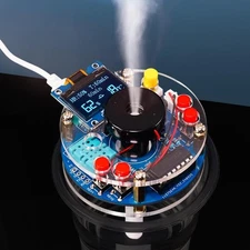 STEM Electronic DIY Kit Humidifier Soldering Project Kit, Transparent 