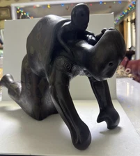 MCM Manuel Felguerez Woman & Child Black Pottery Sculpture Repaired