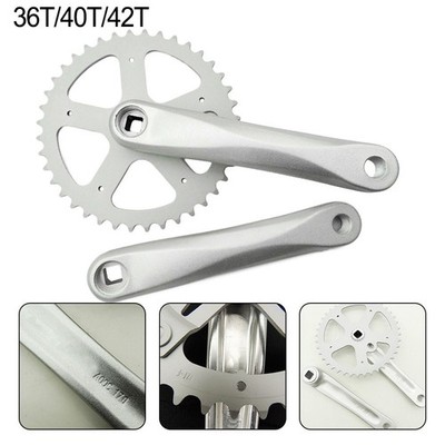 Steel Bike Chainring Set with JIS Square Taper Bottom Bracket Interface