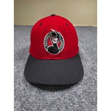 Vintage Nashville Sounds Hat Mens 7 3/8 New Era 59FIFTY MiLB Red Black Wool Y2K