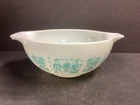 Pyrex Amish Butterprint 443 Turquoise Cinderella Mixing Bowl 2.5 Qt