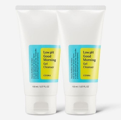 COSRX Low pH Good Morning Gel Cleanser 150ml 2 Pack Korean Face Wash