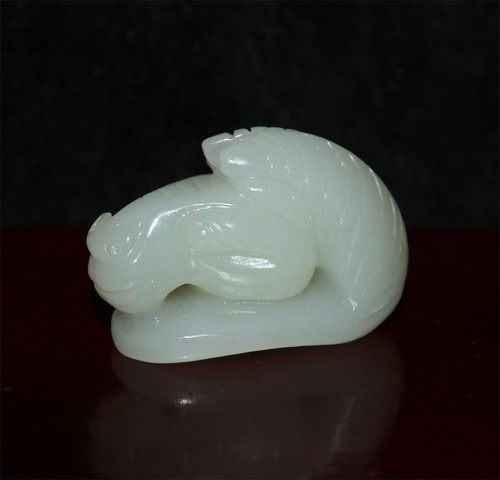 Exquisito colgante de caballo hetiano de jade natural tallado a mano 23801-1 - Imagen 6 de 9