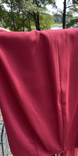 Mugler, Abito vintage Thierry Mugler pantaloni rosso intenso vita 26" made in Hungary donna 36