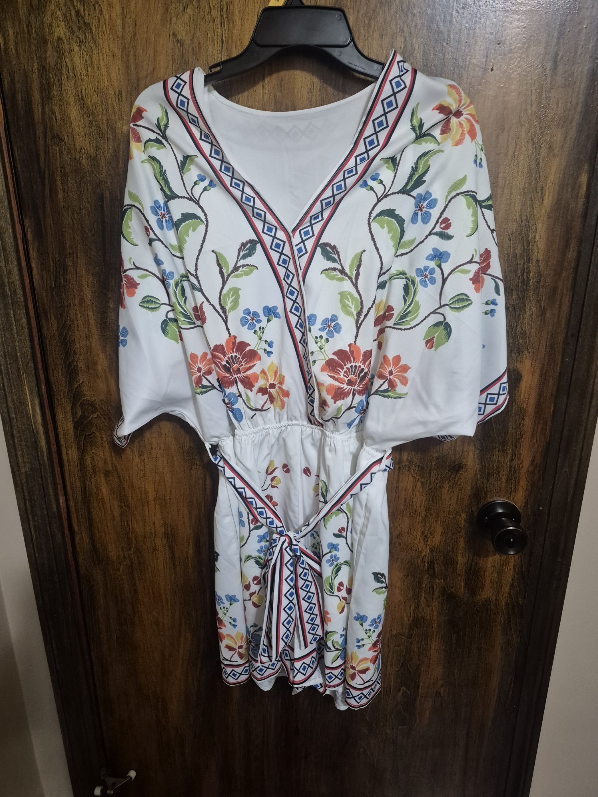 Floral Romper Women's Size Large-image