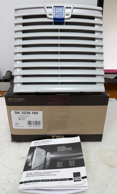  NEW RITTAL 18 WATT FAN AND FILTER UNIT 230 VAC 11 AMP SK3239.100