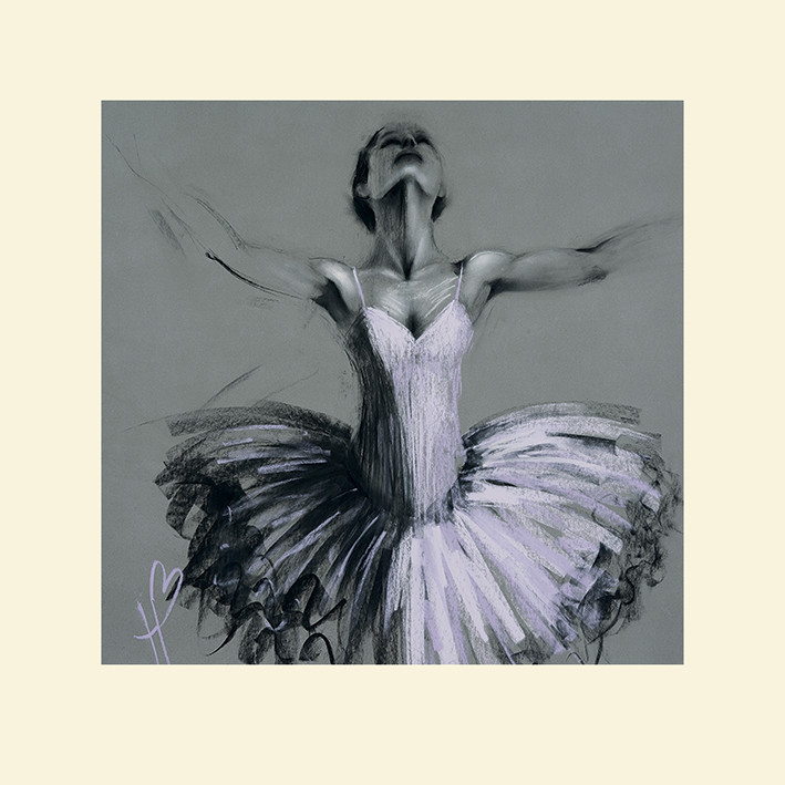 Bailarina montada impresiones artísticas Hazel Bowman bailarina de ballet 18 opciones diferentes