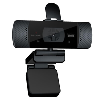 Webcam THRONMAX STREAM GO 1080P PRO Auto Focus USB Skype Zoom Streaming Schwarz