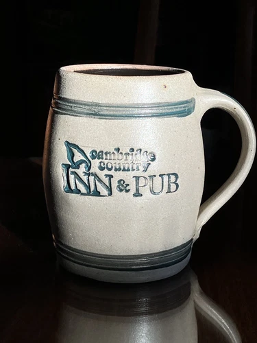 Vintage 1992 Stoneware Cambridge Country Inn and Pub Wisconsin Pottery Beer Mug