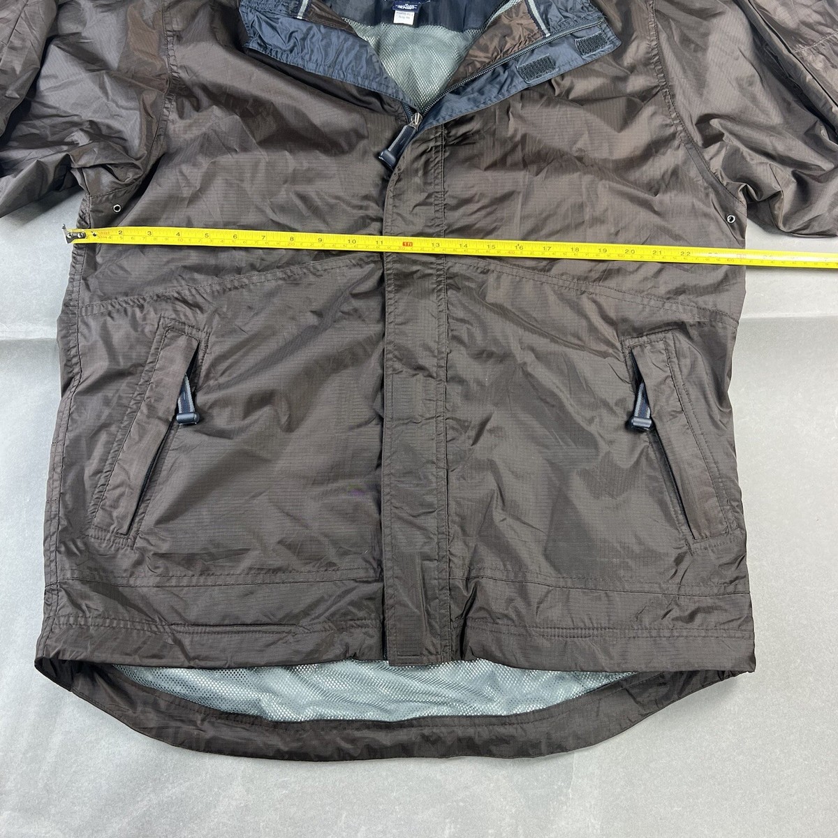 Vintage Gap Jacket Medium Brown Mens Full Zip Strap Hooded Vintage Gap Jacket Medium Brown Mens Full Zip Strap Hooded