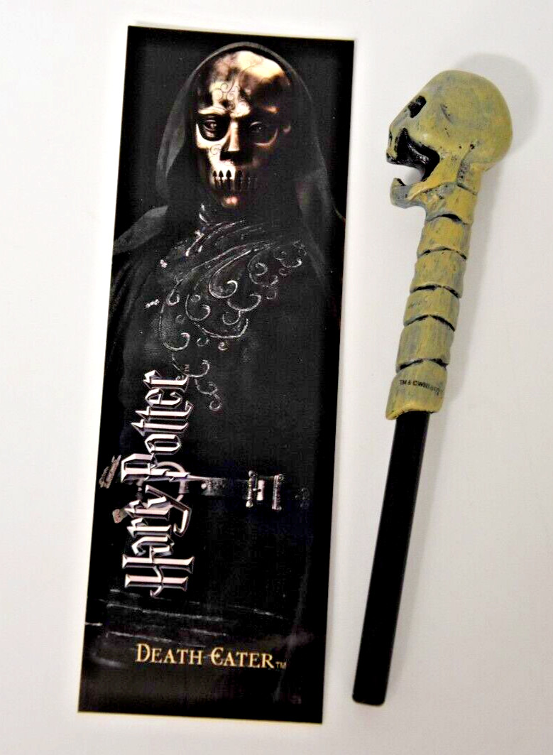 Varita De Mortífago De Harry Potter, Pluma Y Marcador, Nuevo, Colección Nobel