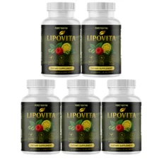 Lipovita Metabolic Wellness Support Dietary Supplement, 5 Bottles