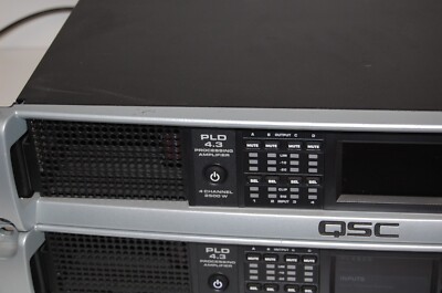 2X QSC PLD 4.3 2500-Watt 4-Ch Processing Amplifiers PLEASE READ