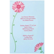 Wilton DIY Pink Daisy Invitation Kit - 12 pack