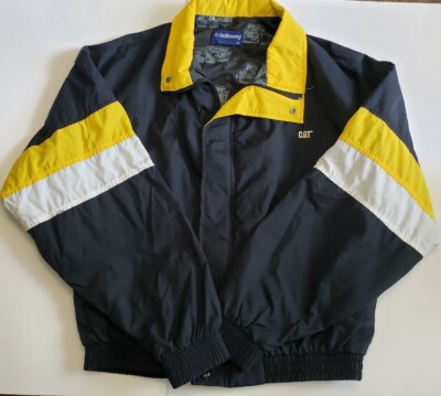 Vintage CAT Diesel Power Mens Holloway Collared Jacket Medium Nylon 1994 USA