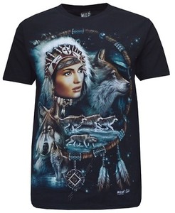 red indian t shirt