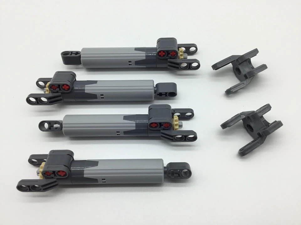 4x LEGO® Technic Linear Aktuator / Actuator Set 61927 grau 8043 Technik MOC AFOL - Bild 2 von 4
