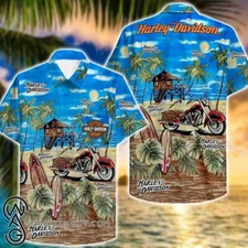 Hawaiian Shirt Harley Davidson Hawaii Shirt Design 3D Full Printed Sizes S 8211