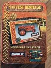 1995 ERTL Harvest Heritage Case IH Metal Collector Field Force Set Of 6 Cards