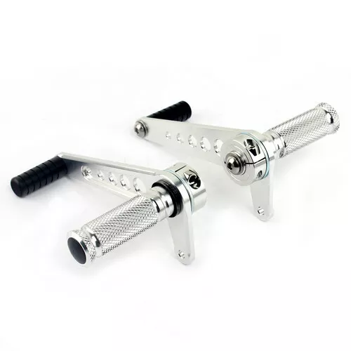 Universal Cafe Racer Rearsets Footpegs for Yamaha RD350 XS650 for Suzuki GT250 - Picture 3 of 3
