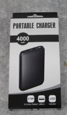 NEW Portable Charger - 4000 mAh Portable Power Bank