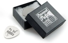 EIO Gifts Plettro/Plettro Chitarra Personalizzato 'My Dad Rocks' Inciso Testo Personalizzato