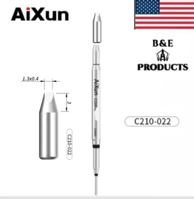 Aixun C210 Solder Iron Tip, C210-022 NEW CUSTOM TIP FROM AIXUN!!