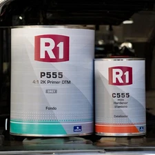 Roberlo P555 High Build 4:1 2K DTM Auto Primer GREY GALLON Kit w/ Hardener!