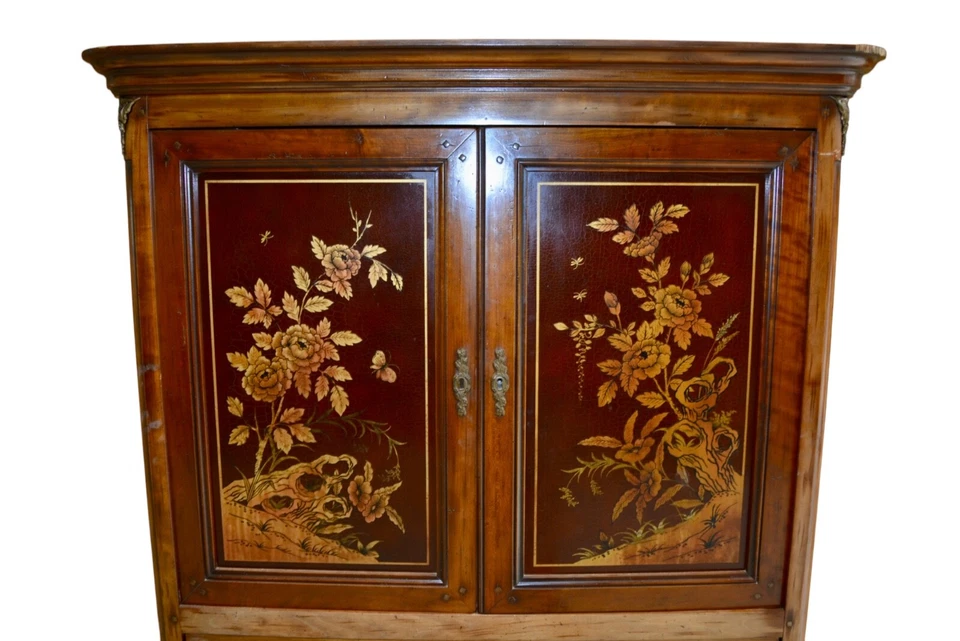 ELEGANTE DISPENSA STILE ORIENTALE EPOCA 900 FRANCESE - Immagine 4 di 4