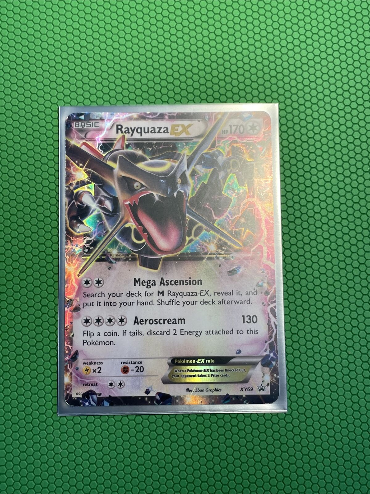 Shiny Rayquaza EX XY69 Ultra Rare Pokémon Black Star Promo - Excellent TCG