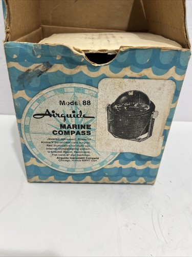 Vintage Airguide Nautical Boat Compass Model 88 NEVER USED - Picture 2 of 9