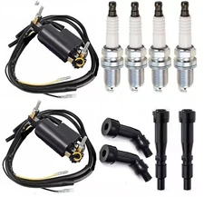 2X Ignition Coils +Spark Plug Cap For  1971-1973 Honda CB500