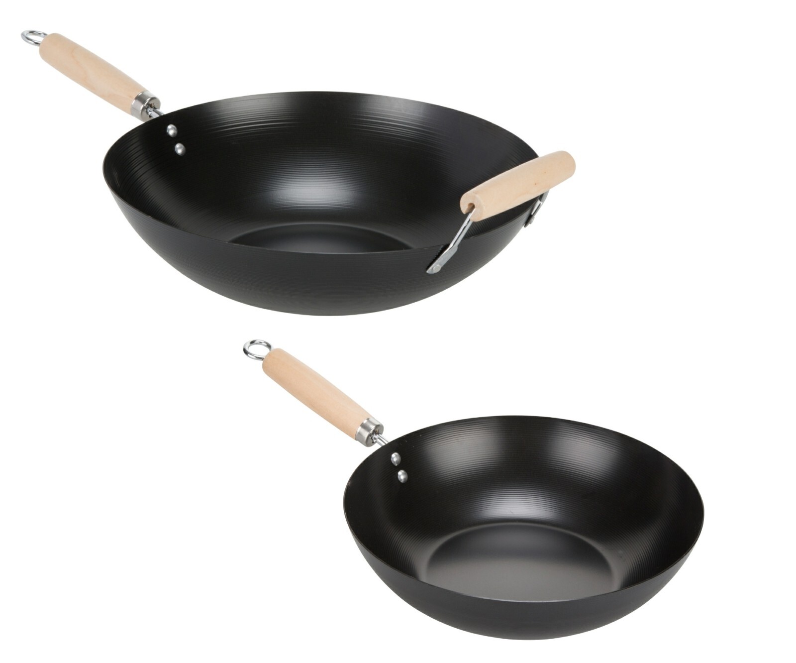 Carbon Steel Nonstick Wok Stir Fry Pan