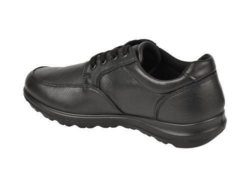 ENVAL SOFT SCARPE ALLACCIATA UOMO INVERNO 6712100 IN PELLE NERO - Imagen 2 de 3